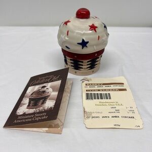 2012 Longaberger Collectors Club Miniature Sweets Americana Cupcake Basket